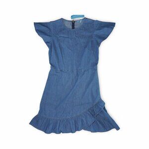 Draper James Chambray Faux Wrap Dress - Size 6